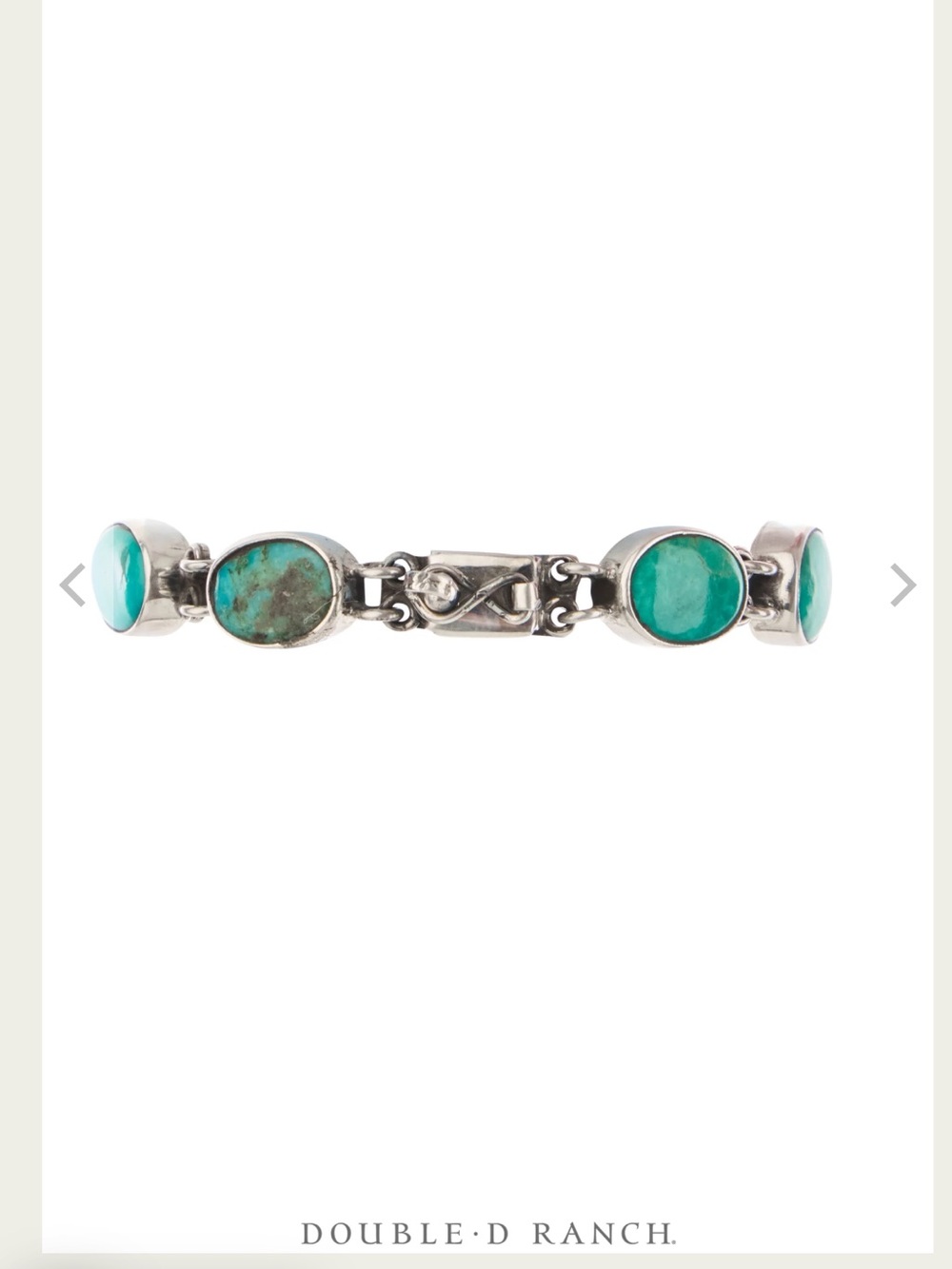 Double D Ranch Federico Jimenez Sterling Silver Turquoise Bracelet 925 - Picture 6 of 9